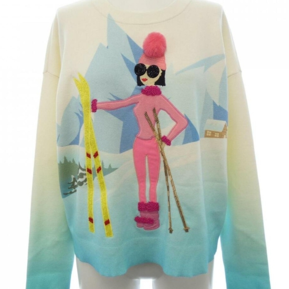 Alice+Olivia Ski-Themed Sweater